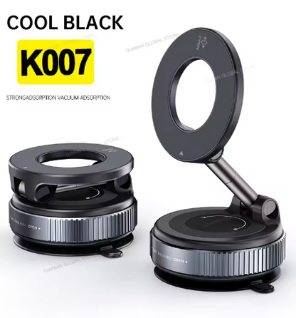 Magnetic Strong Magnetic Phone Holder Foldable Design 360° Adjustable Vacuum Mount for Car/Desk/Bathroom/Universal Use for home