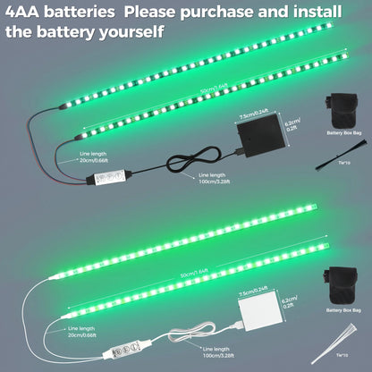 Electric Scooter LED Night Riding Warning Strip Light Suitable for Outdoor Cycling USB Powered