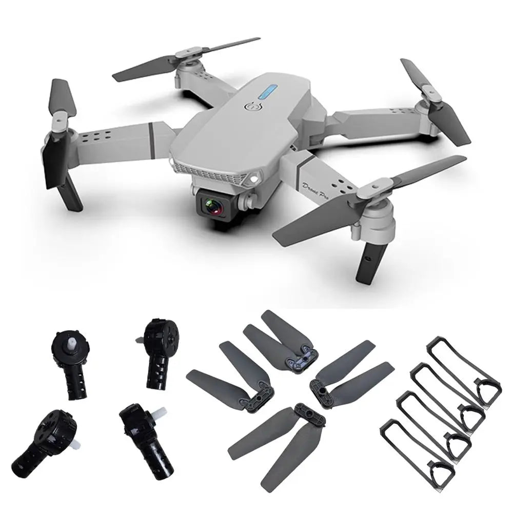 4pcs New RC Drone Propeller Blade Universal Plastic Crash Guard Cover RC Quadcopter Parts Easy Install Motor for E88 E88Pro