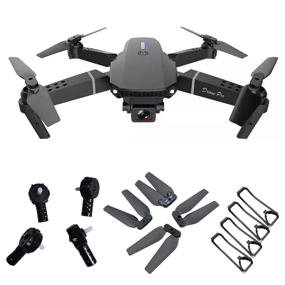 4pcs New RC Drone Propeller Blade Universal Plastic Crash Guard Cover RC Quadcopter Parts Easy Install Motor for E88 E88Pro