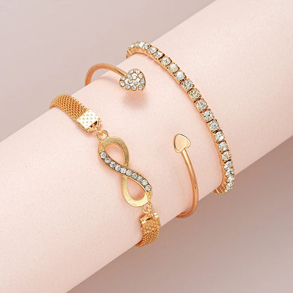 73 Pcs/Set Fashion Metal Earrings Necklaces Bracelets Ankles Rings Combinations Jewelry Sets For Women's Gifts 2024 New