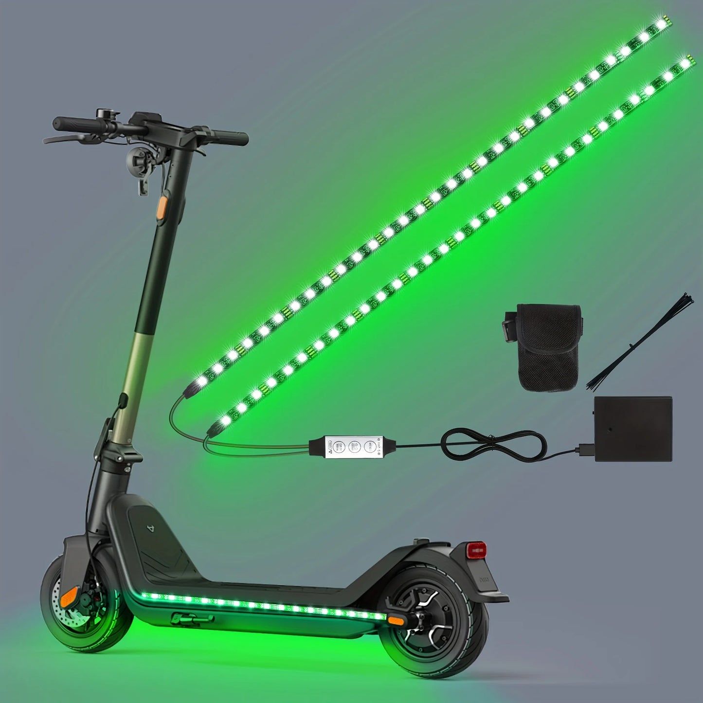 Electric Scooter LED Night Riding Warning Strip Light Suitable for Outdoor Cycling USB Powered