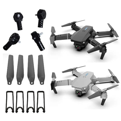 4pcs New RC Drone Propeller Blade Universal Plastic Crash Guard Cover RC Quadcopter Parts Easy Install Motor for E88 E88Pro