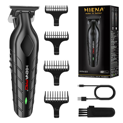 hiena Hair Clipper Professional Hair Cutting Machine Adjustable Hair Trimmer Electric 9000 RPM Barber LED Clipper for Men