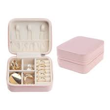 Portable Jewelry Storage Box | Leather Organizer | Travel Case | Multipurpose Gift Box for Jewellery & Hair Accessories