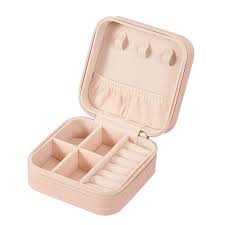 Portable Jewelry Storage Box | Leather Organizer | Travel Case | Multipurpose Gift Box for Jewellery & Hair Accessories
