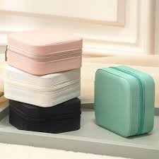 Portable Jewelry Storage Box | Leather Organizer | Travel Case | Multipurpose Gift Box for Jewellery & Hair Accessories
